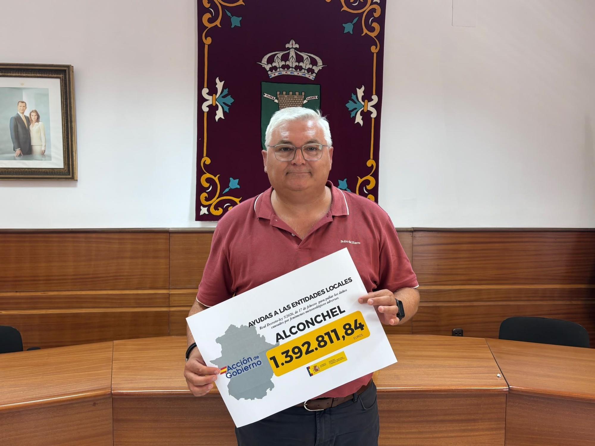 Óscar Díaz. alcalde de Alconchel.