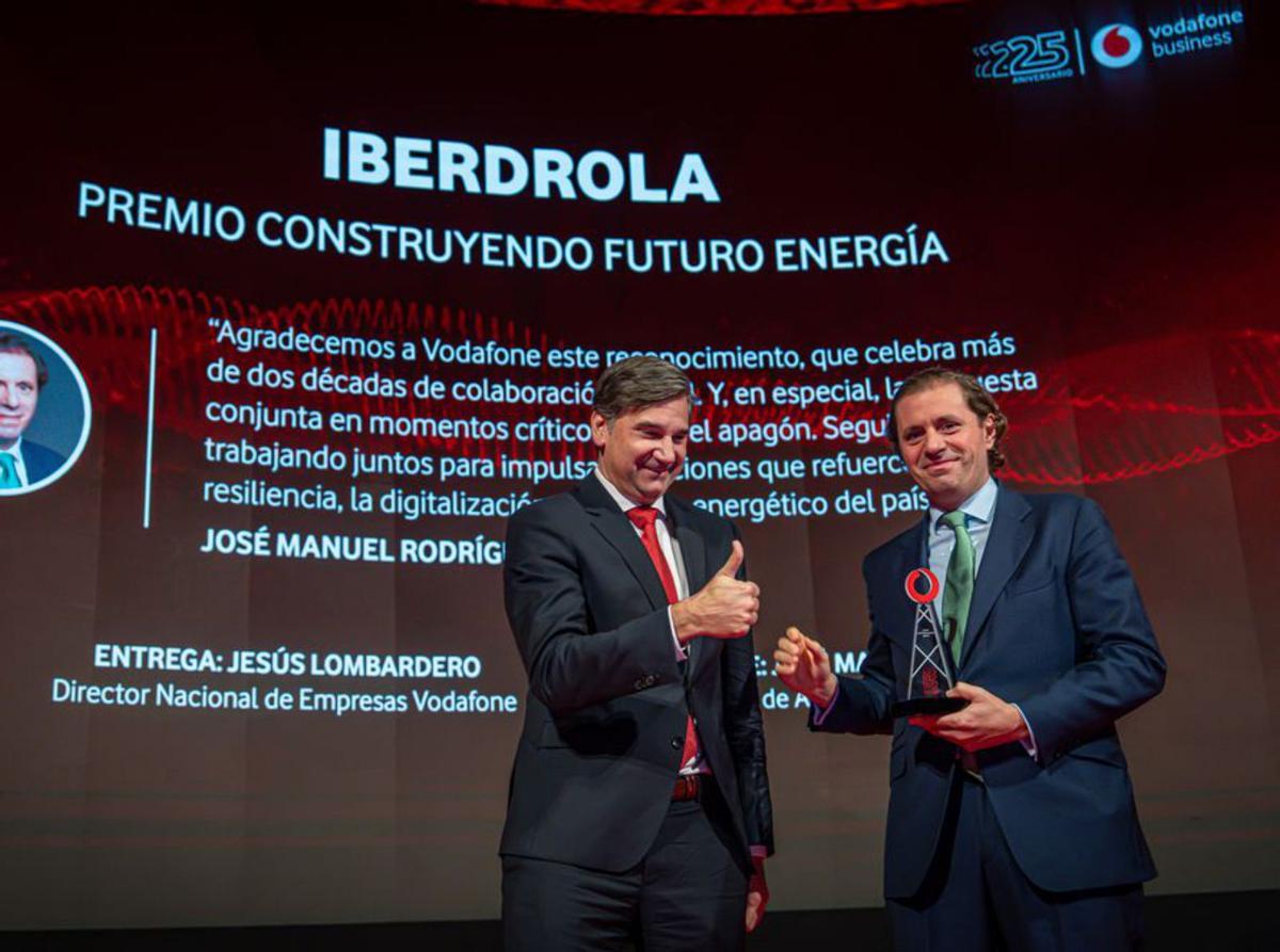 Iberdrola, Aqualia i Moeve, premiats per Vodafone