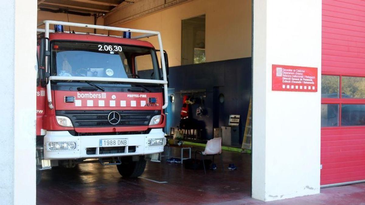 Un camió dels Bombers