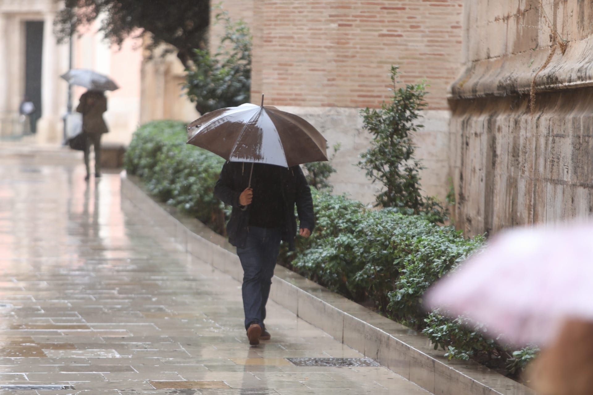 Temporal de lluvia en València