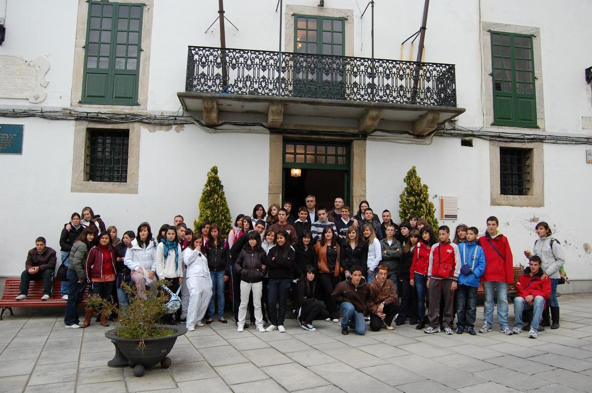 Estudiantes de Ávila en Castropol.