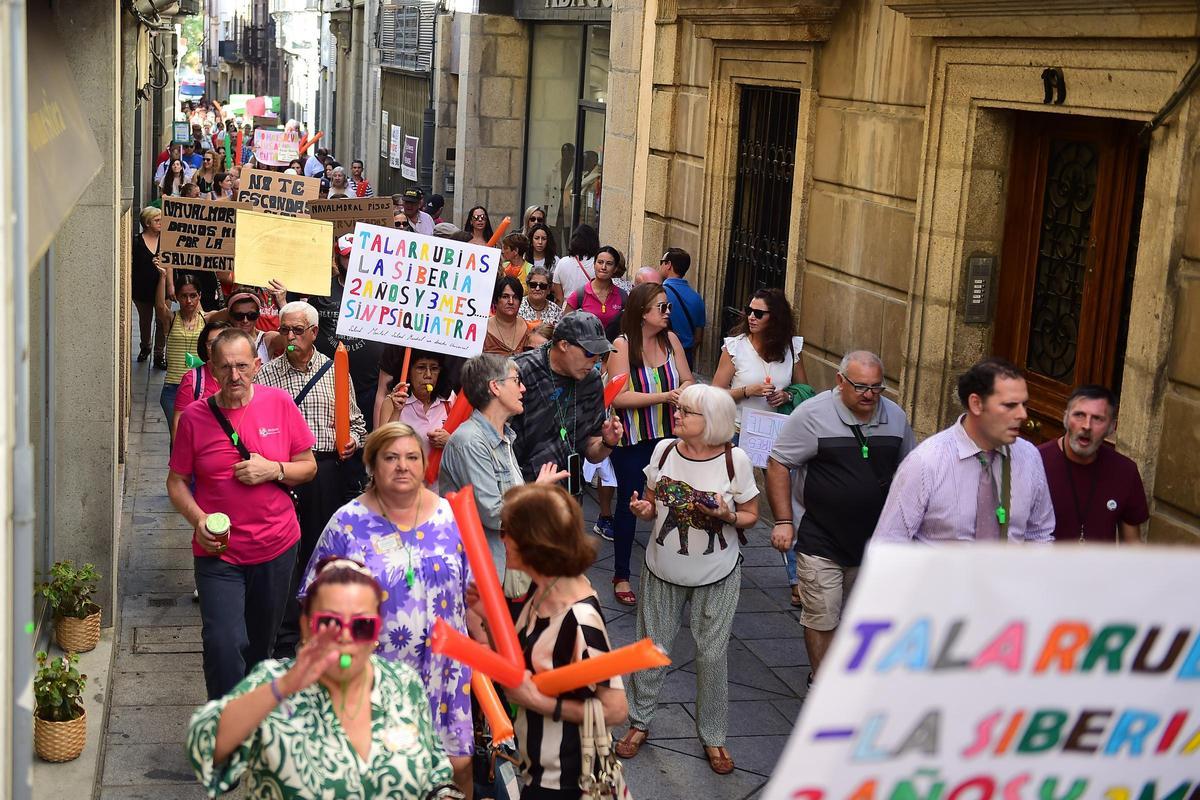 Marcha por el Día de la Salud Mental, en Plasencia.