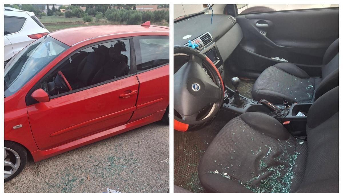 Me destrozaron las lunas del coche para quitarme dos pares de gafas de sol