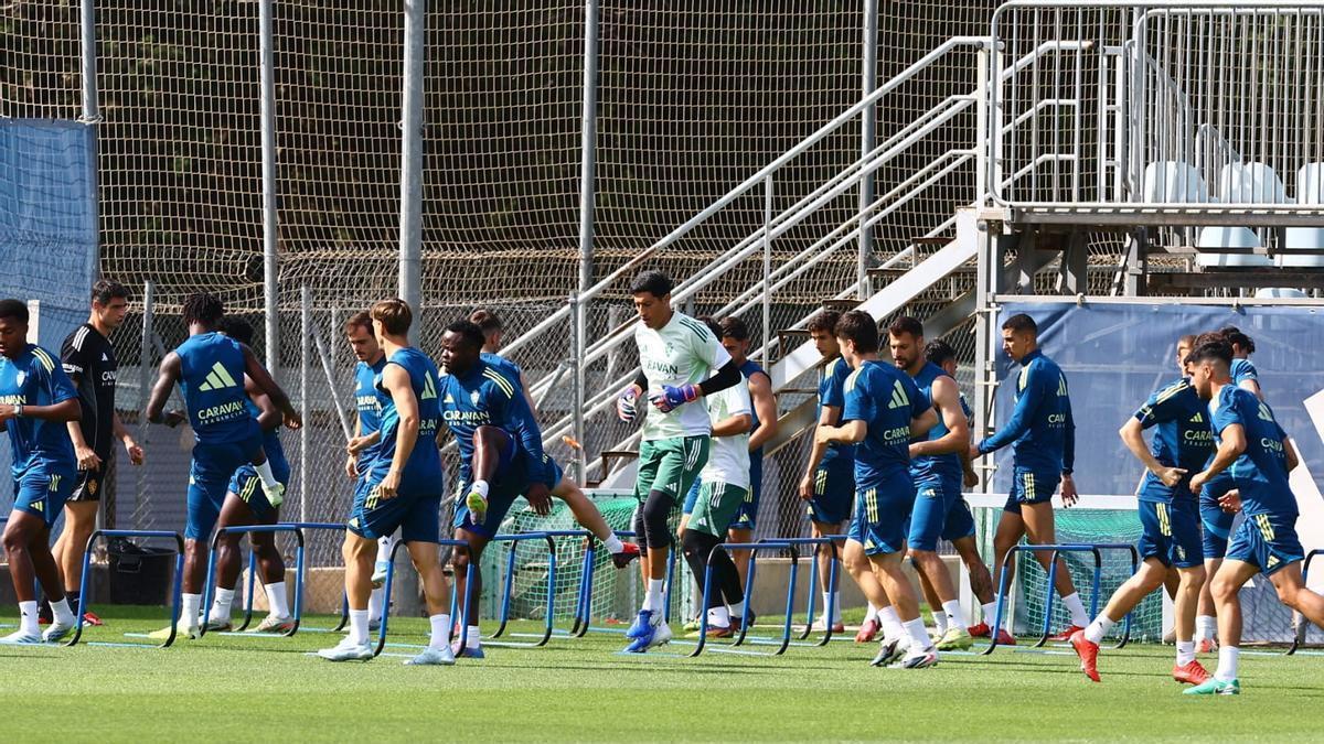Andrada vuelve a entrenar con el Real Zaragoza
