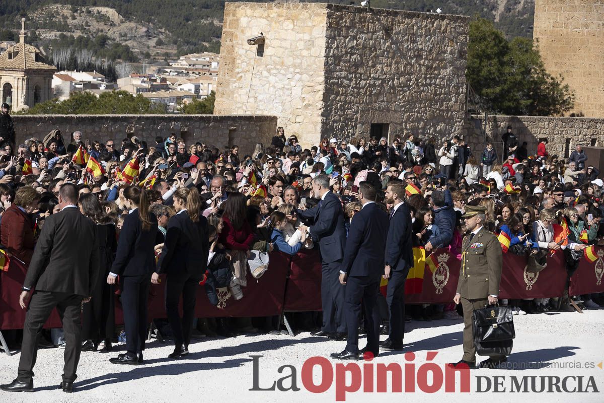 Visita de los reyes de España a Caravaca (explanada de la Basílica)