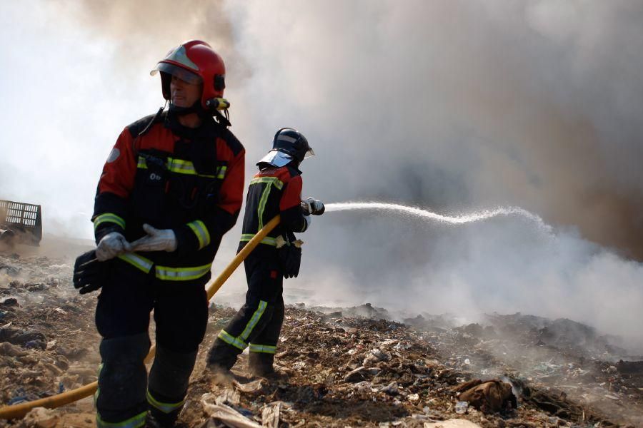 Incendio en el vertedero de Zamora