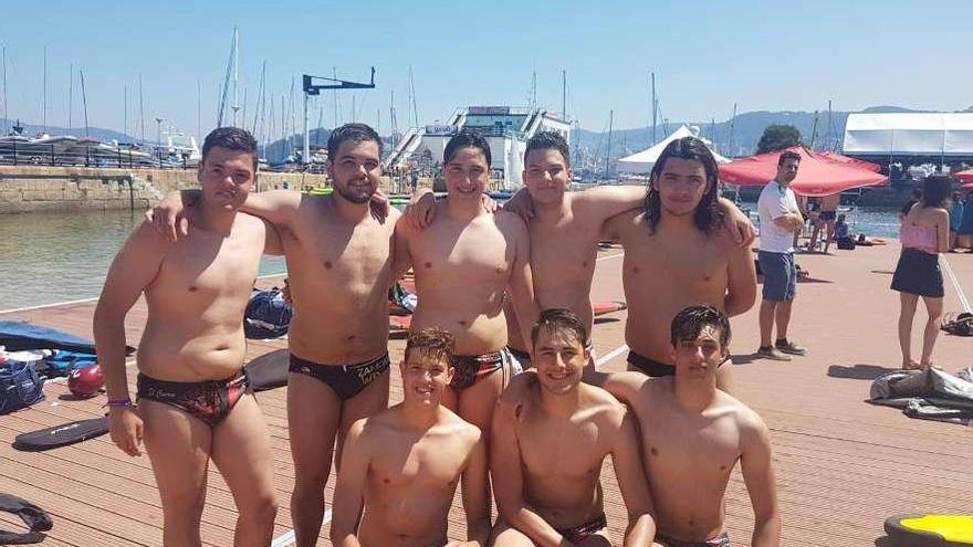 Integrantes del club Waterpolo Zamora que participaron en Sea Fest Vigo.