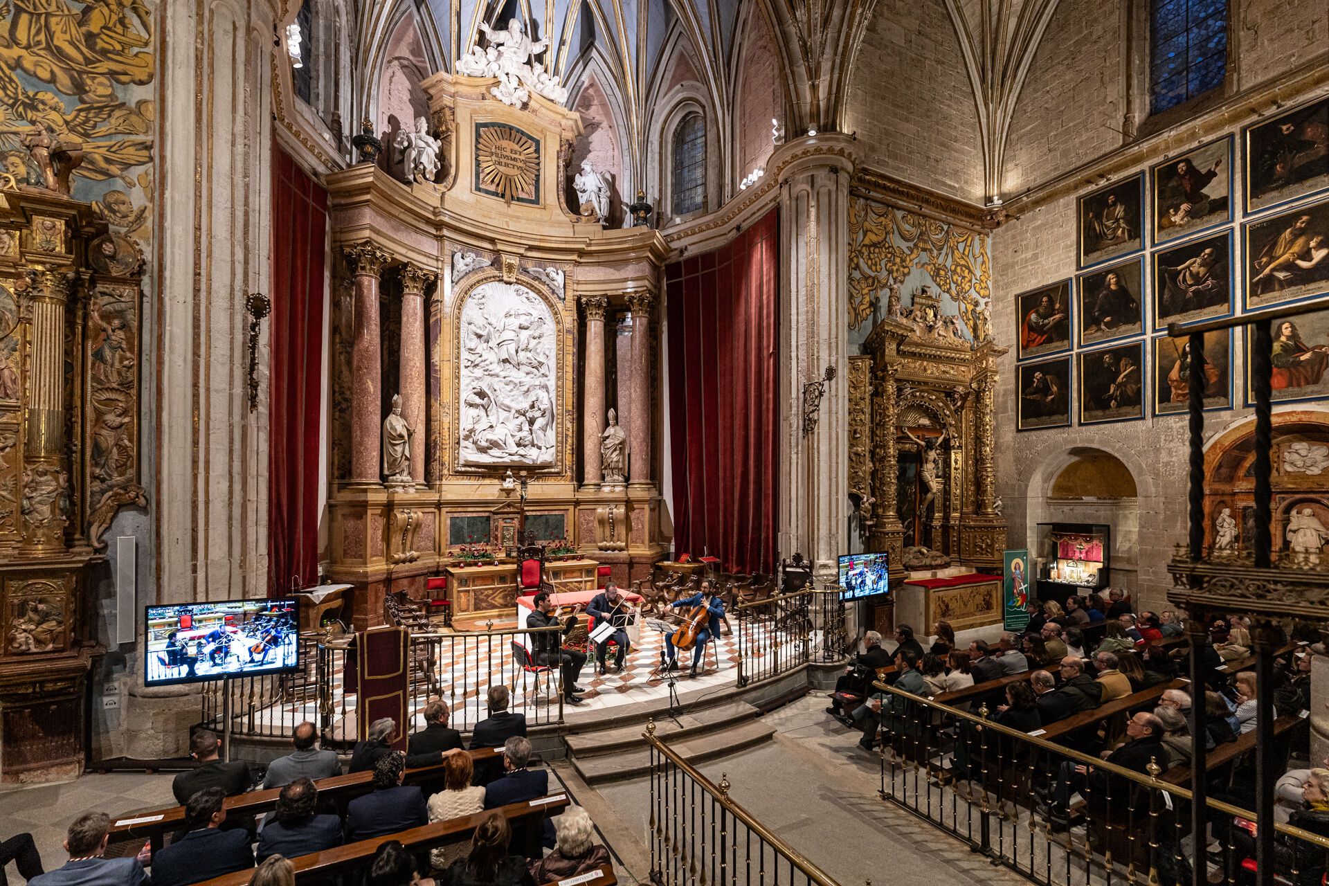 Momento del concierto del Centenario de la Cofradía del Silencio.