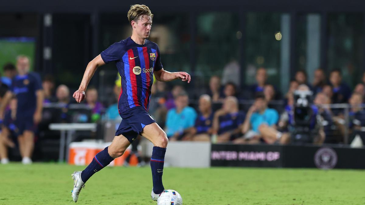 Frenkie de Jong, durante la gira del Barça por Estados Unidos