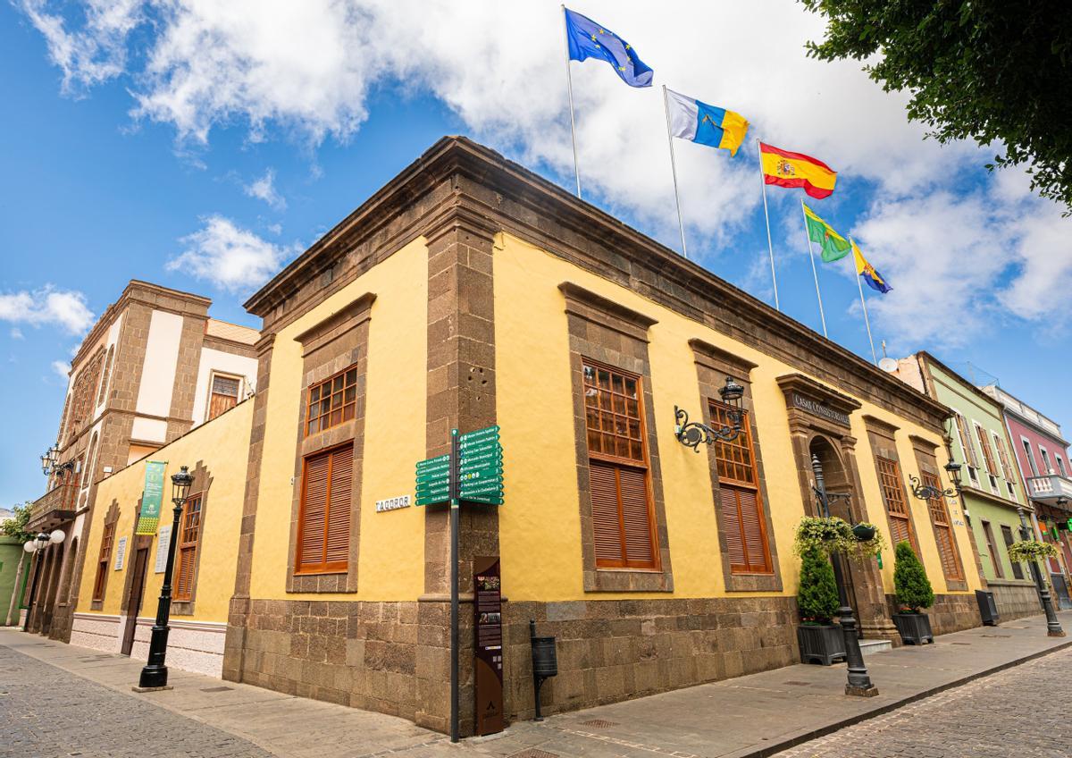 Fachada de las Casas Consistoriales de Gáldar.