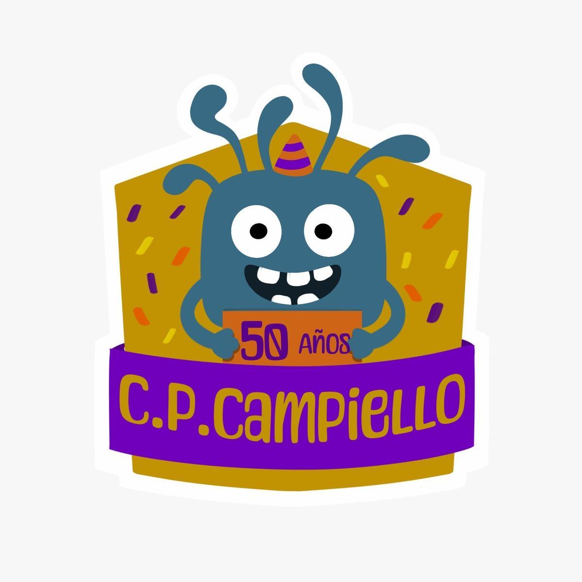 Logo del colegio con motivo del 50 aniversario.