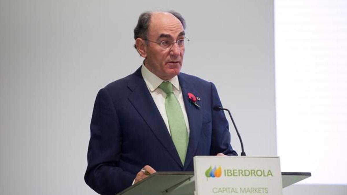 El presidente de Iberdrola, Ignacio Sánchez Galán, en el Capital Markets Day 2022.