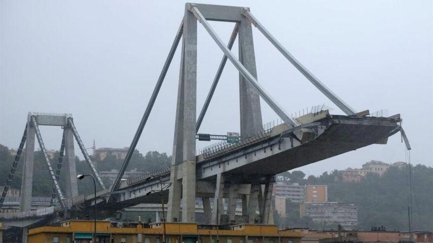 Un error técnico de construcción pudo ser la causa del derrumbe del puente de Génova