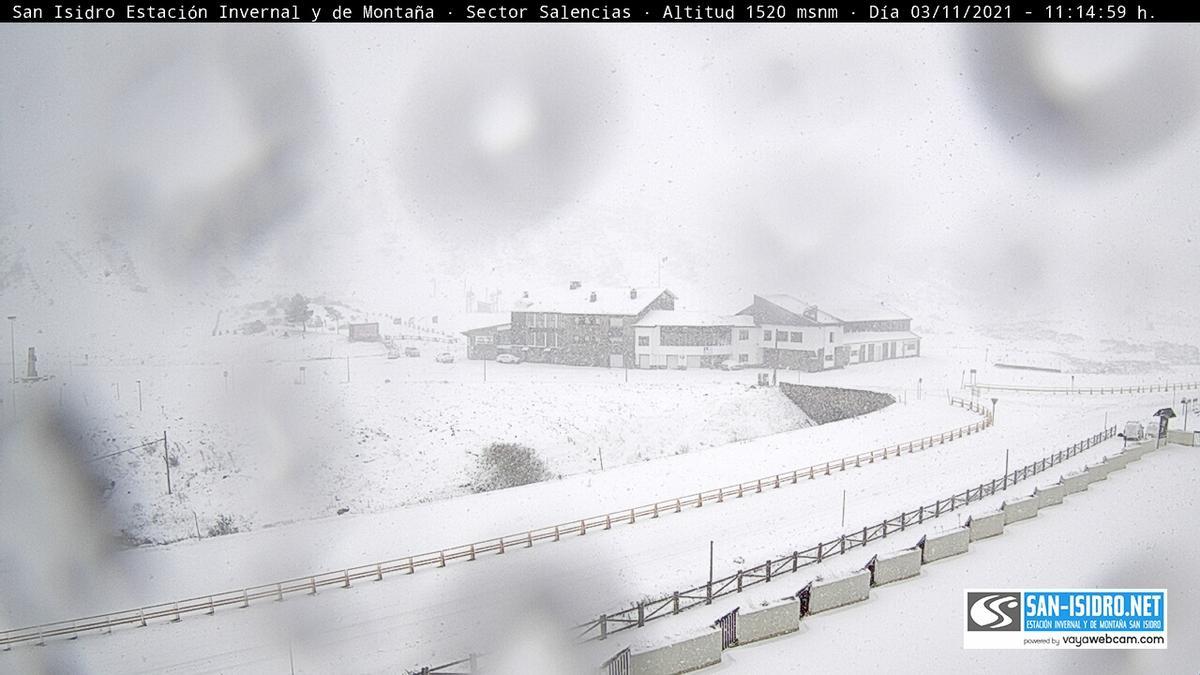 Imagen de la webcam instalada en la estación de San Isidro, León.