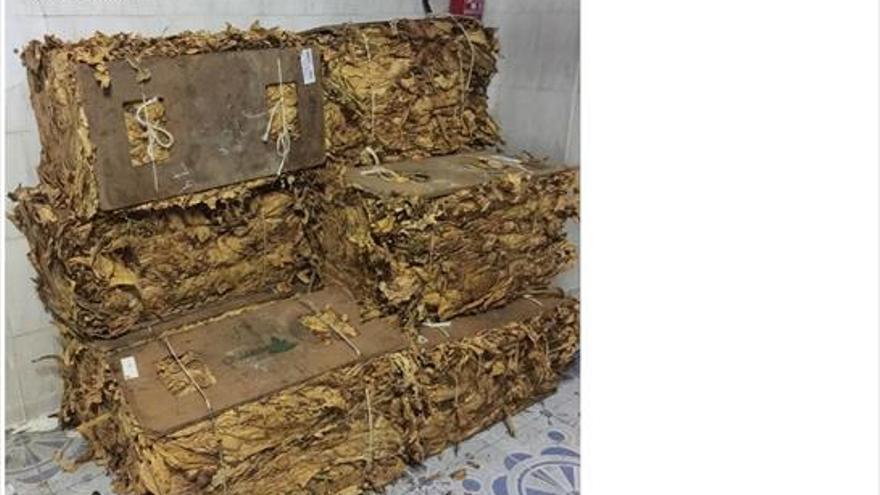 Detenido por contrabando de 470 kilos de tabaco