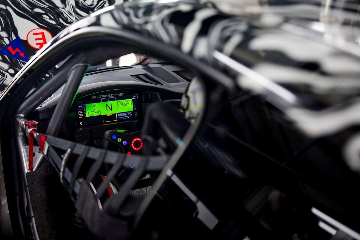 Interior del Porsche 911 GT3 Cup