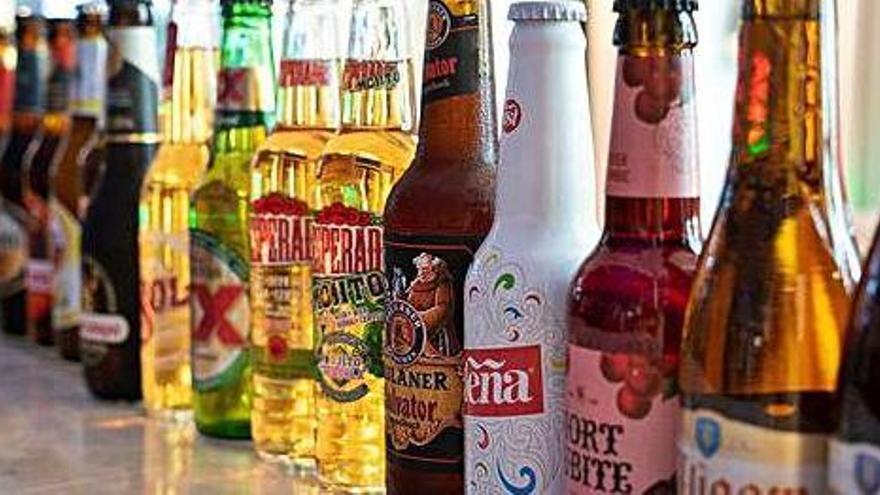 Cervezas de diferentes marcas en una edición anterior de la feria.