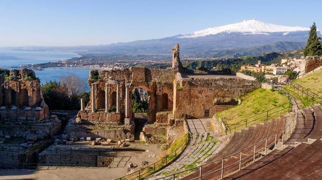 Teatro griego de Taormina (Sicilia)