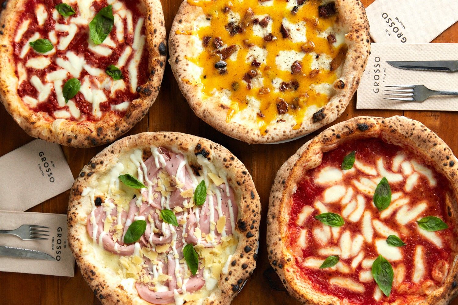 Se te caerá la baba con las pizzas de Grosso Napoletano