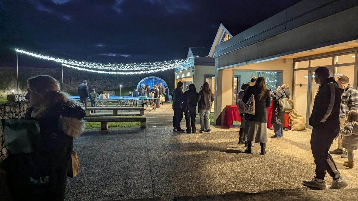 Estampa navideña en Ribera de Arriba.