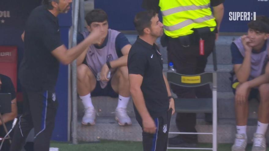Gabi la 'lía' en el derbi de Madrid con un grotesco gesto para provocar a Rüdiger y al banquillo de Mourinho: "Eres un bocas"
