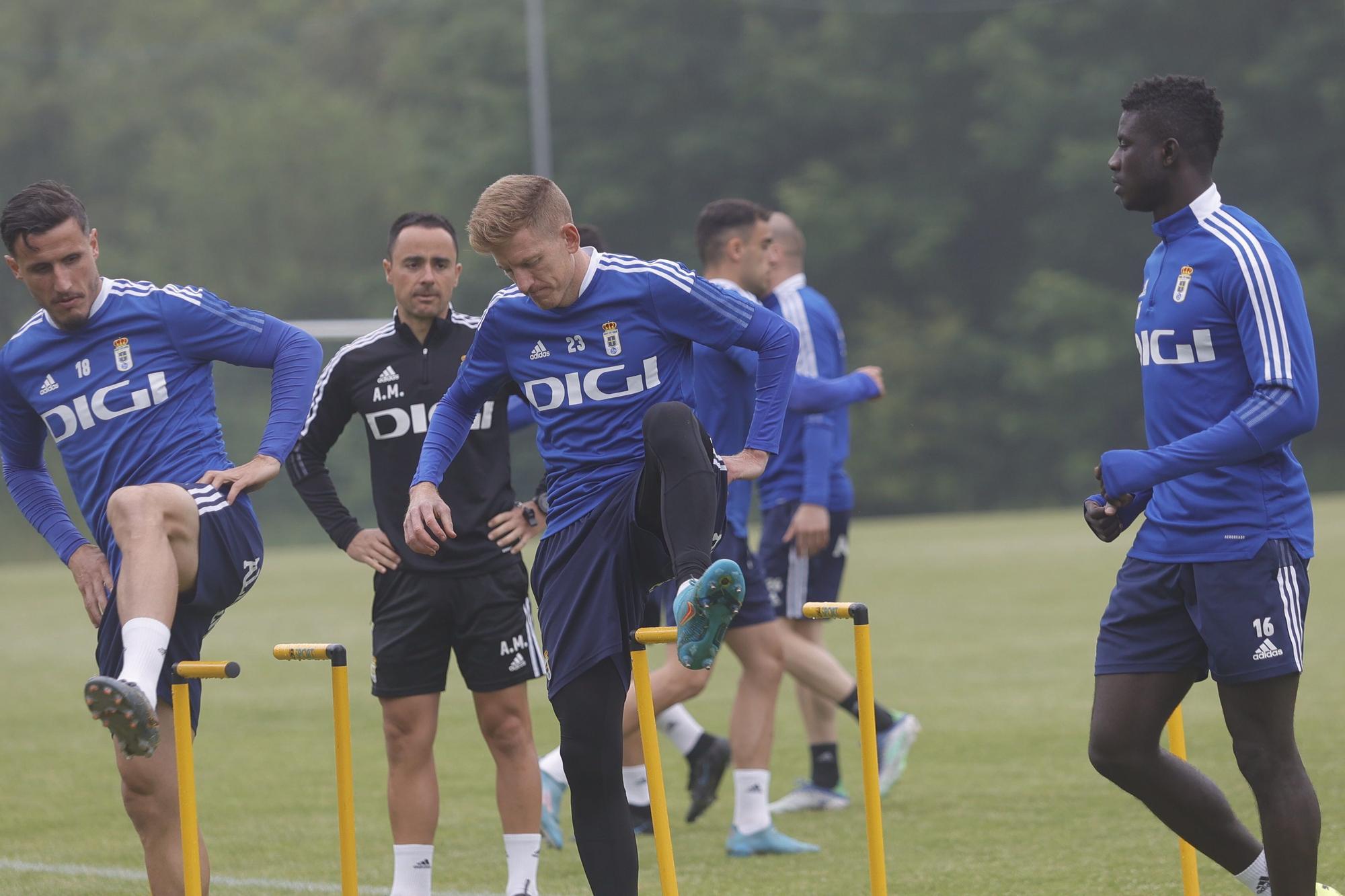 Las imágenes del entrenamiento del Oviedo