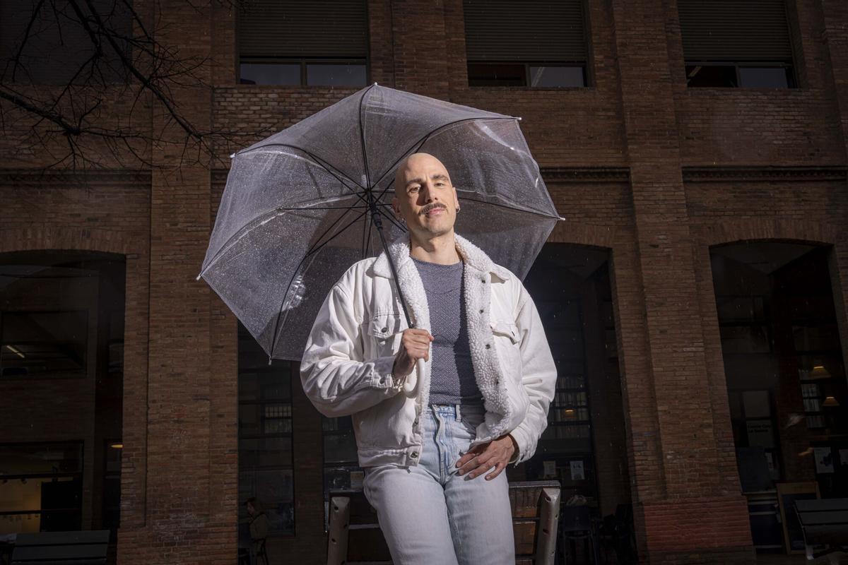 Jordi Chicletol en los Jardines de la Sedeta de Barcelona.