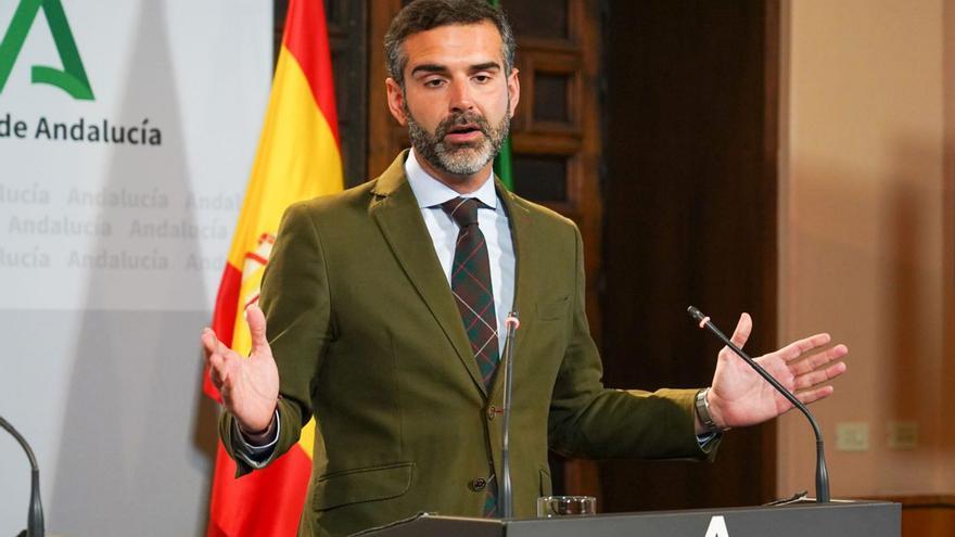 Ramón Fernández-Pacheco, este martes, durante su comparecencia tras el Consejo de Gobierno.