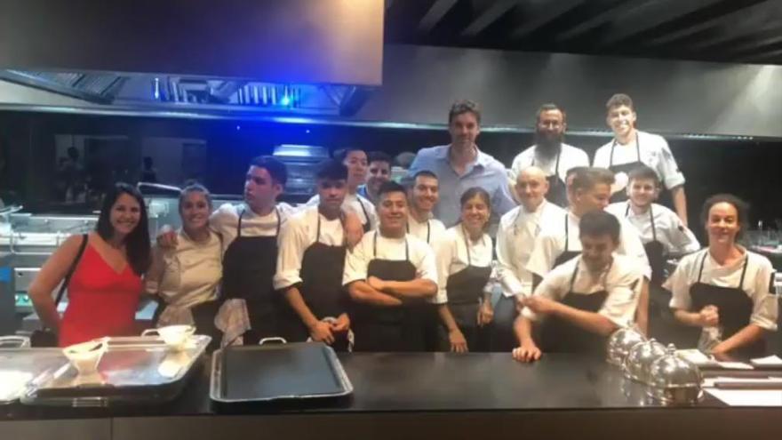 Pau Gasol, de cena en el restaurante cacereño Atrio