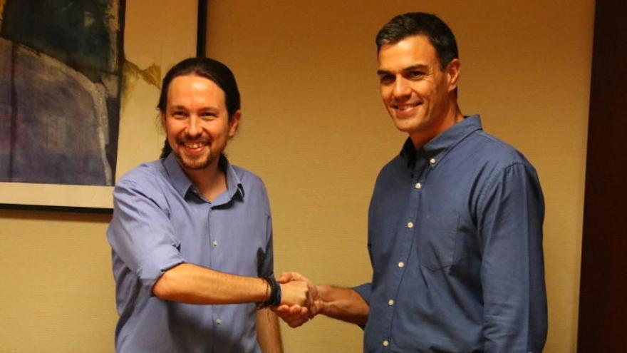 Iglesias i Sánchez, en una reunió