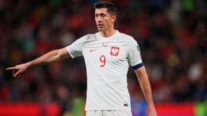 Lewandowski en el partido ante República Checa