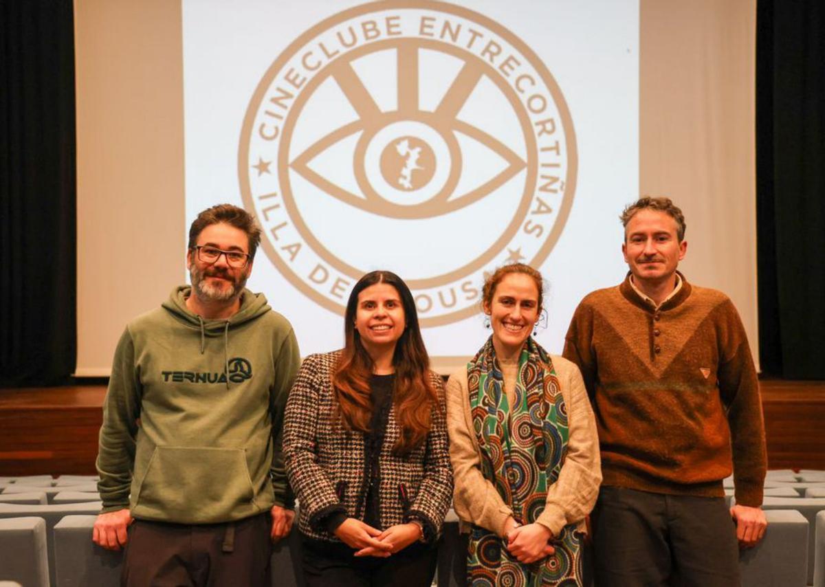 Promotores del encuentro de ayer en el Auditorio.