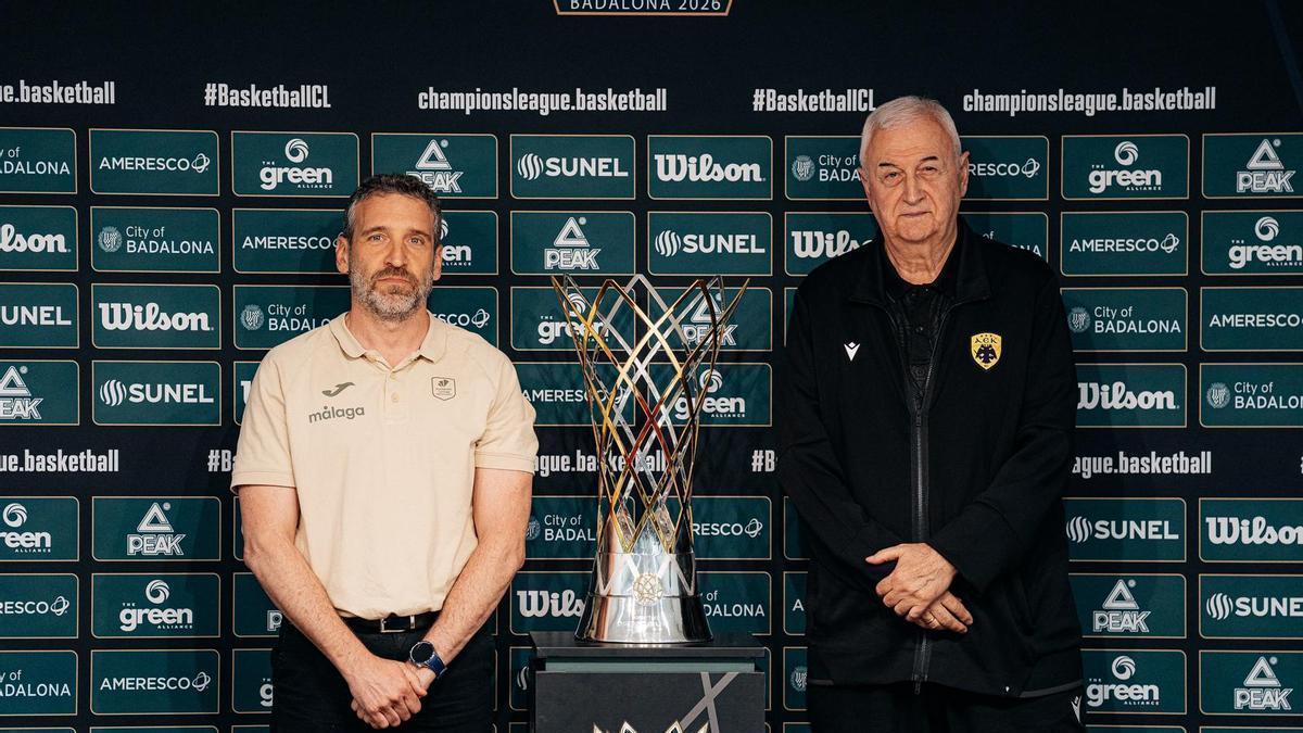Ibon Navarro y Dragan Sakota, durante la rueda de prensa.