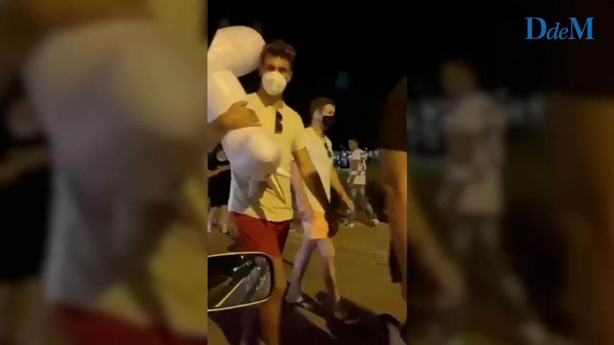 Macrobotellón en Playa de Palma la primera noche sin toque de queda