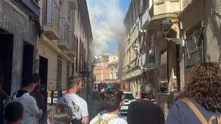 Un incendio en una vivienda contigua al Conservatorio de Música de Cieza provoca la evacuación del alumnado