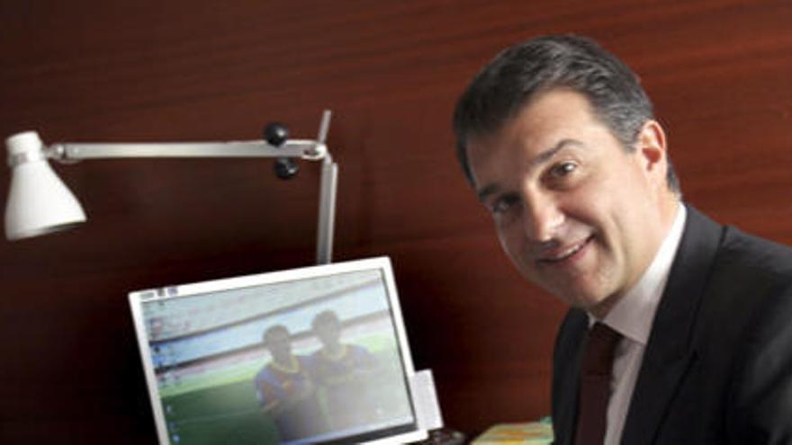 El líder de SI y ex presidente del FC Barcelona, Joan Laporta.