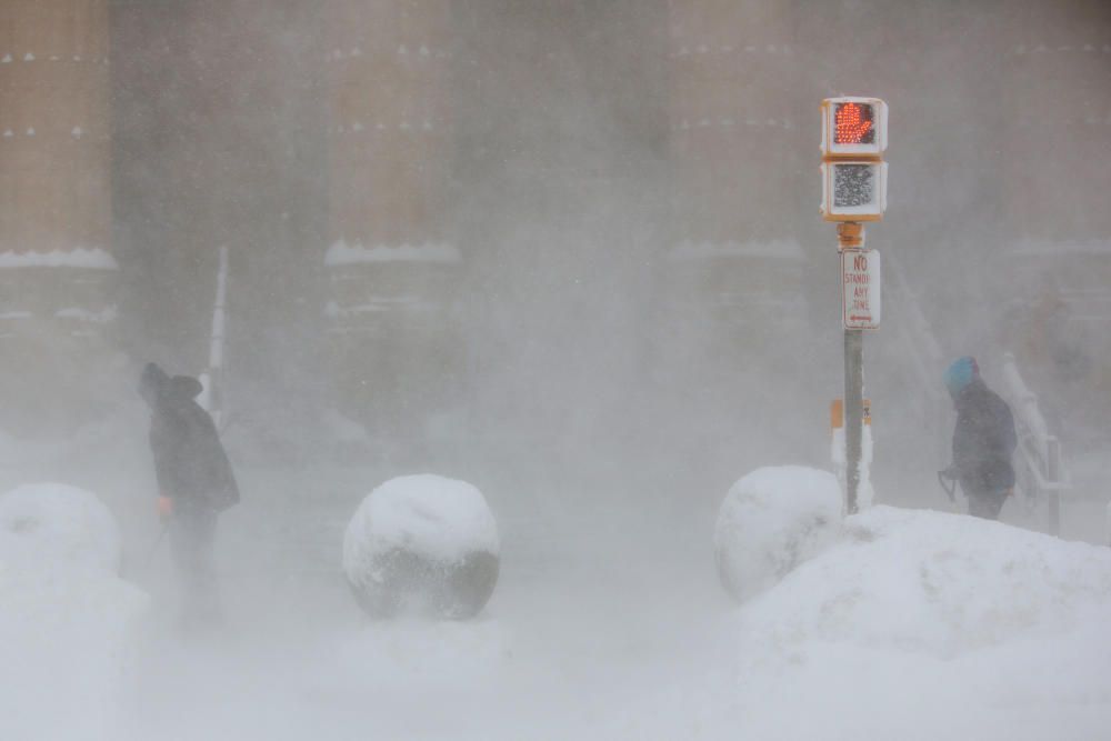 Efectes del temporal de fred a Buffalo