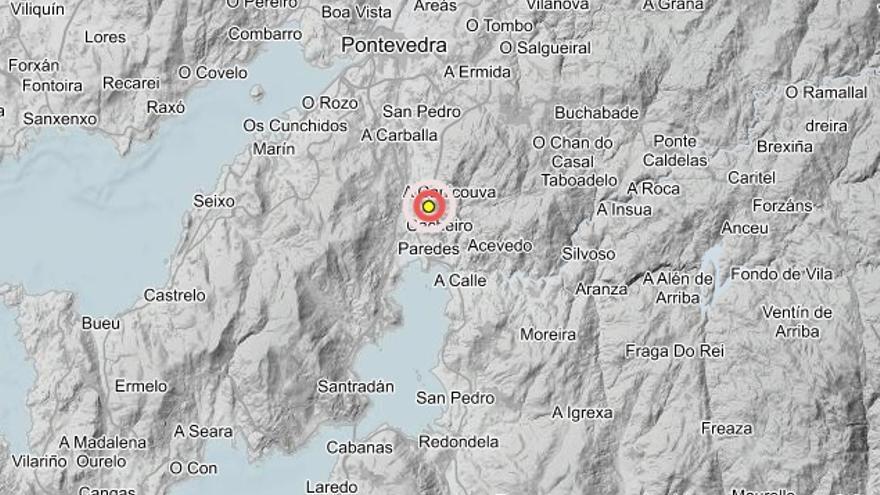 Vilaboa registra un terremoto a apenas un kilómetro del peaje de la AP-9