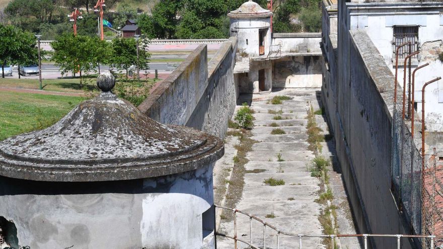 Vista parcial del interior de la antigua prisión de A Coruña.