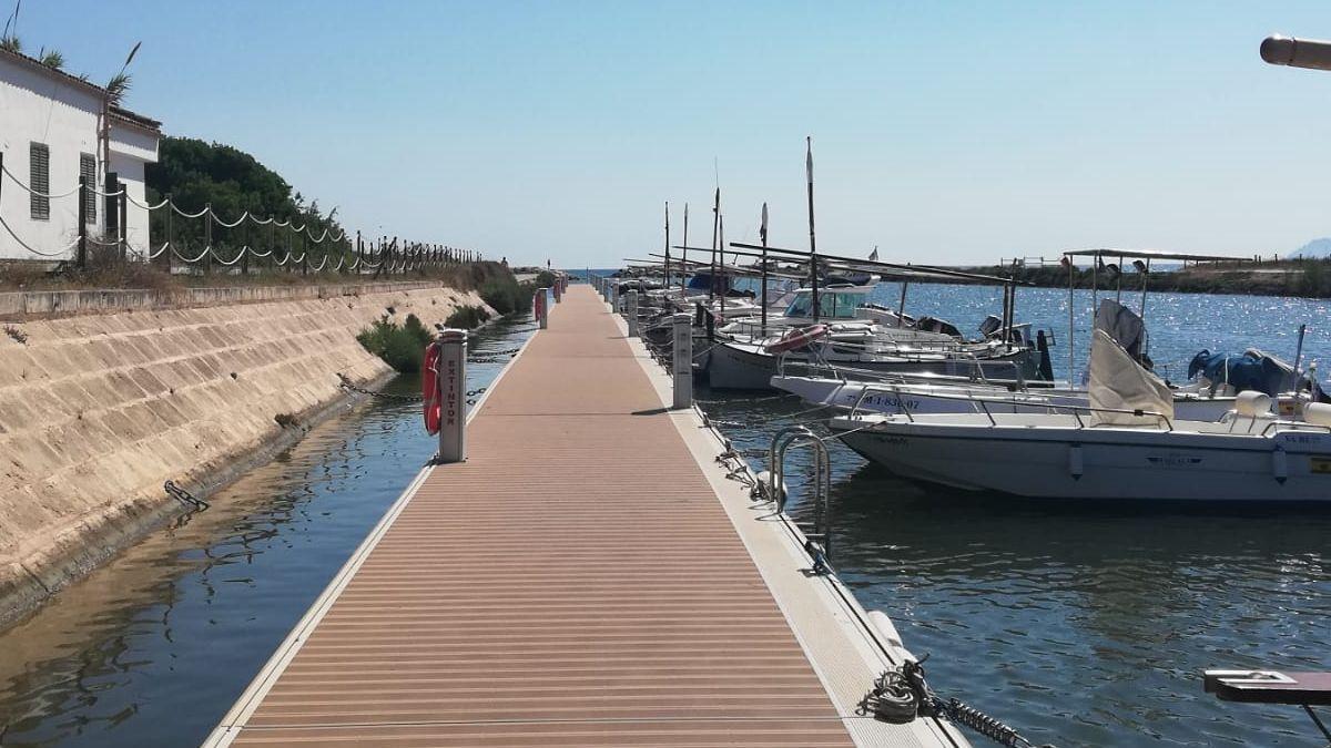 Una imagen de canal de s'Oberta, en la costa de Muro.
