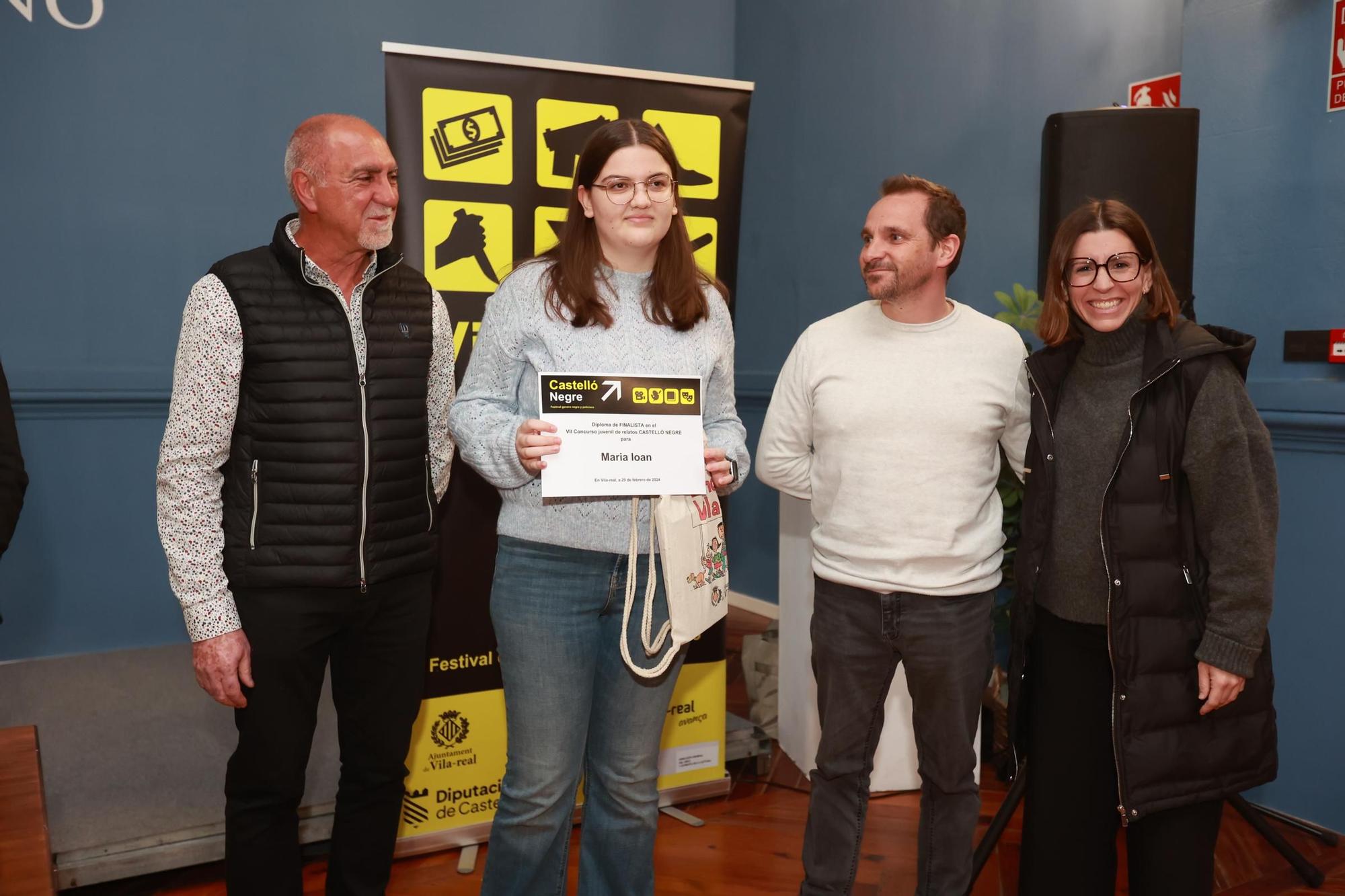 Las imágenes de la entrega en Vila-real de los premios a los relatos juveniles de Castelló Negre