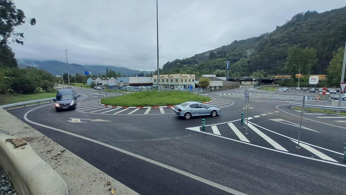 La nueva glorieta de Fábrica de Mieres.