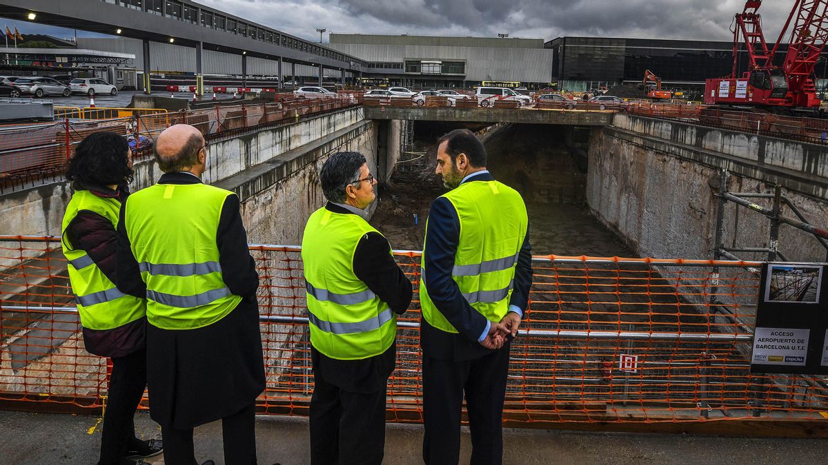 Adif reprèn les obres del nou accés amb tren a l’aeroport del Prat