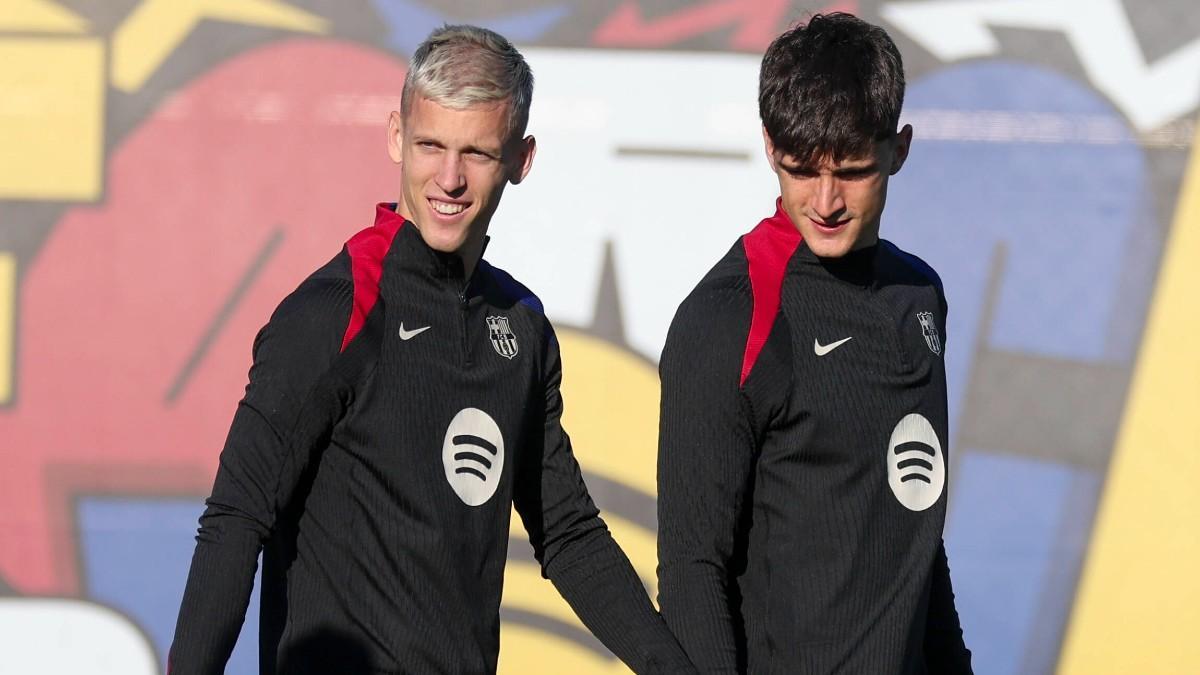 El primer entrenamiento de Dani Olmo como jugador libre