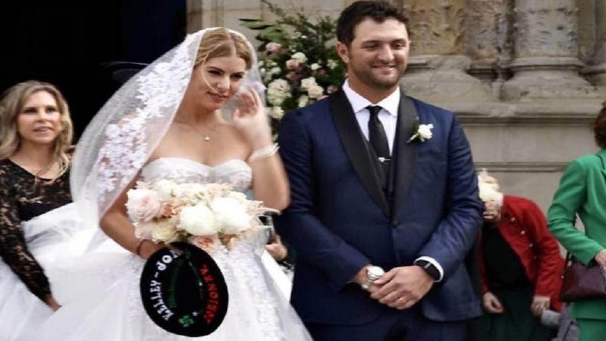 Jon Rahm y Kelley Cahill se casan en Bilbao