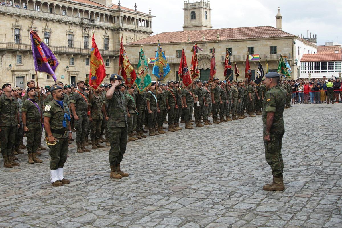 Entrega de premios tras la prueba por relevos de la Brilat en el Camino de Santiago