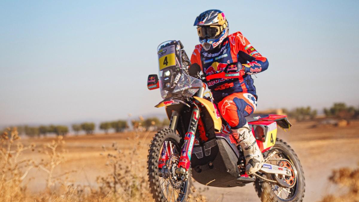 Sanders, durante una etapa