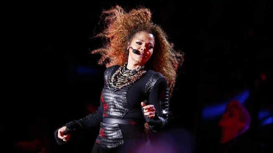 Janet Jackson, durante un concierto.