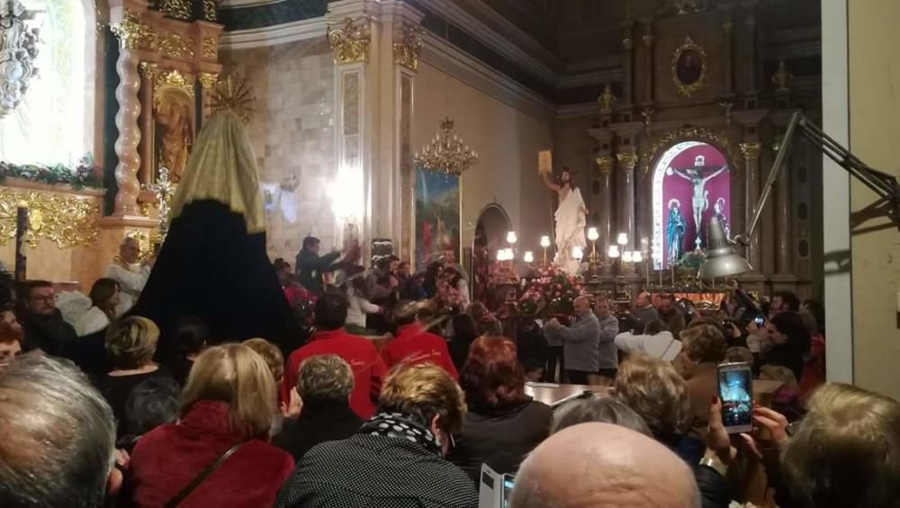 Santo entierro en Alboraia en el interior del templo.