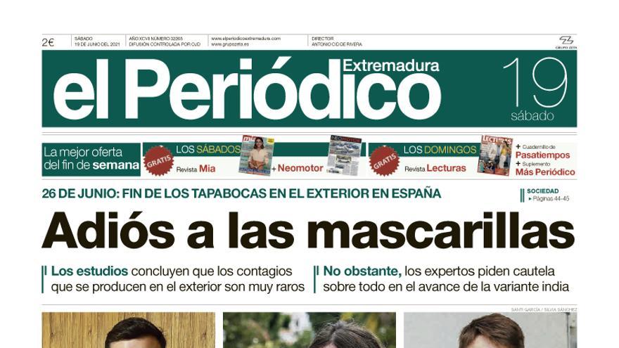 Consulta la portada correspondiente al día 19 de junio del 2021